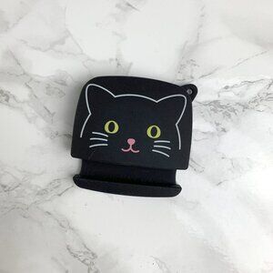 Puni Labo Phone and Earphone Holder - Black Cat